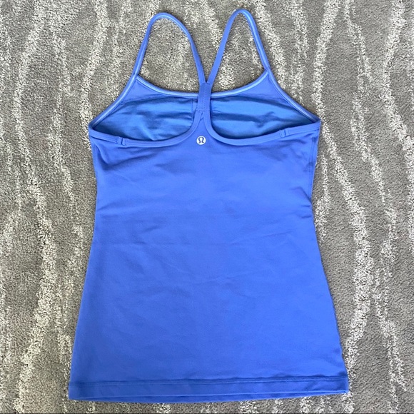 Lululemon Size 4 Power Y Tank Blue - Picture 3 of 5